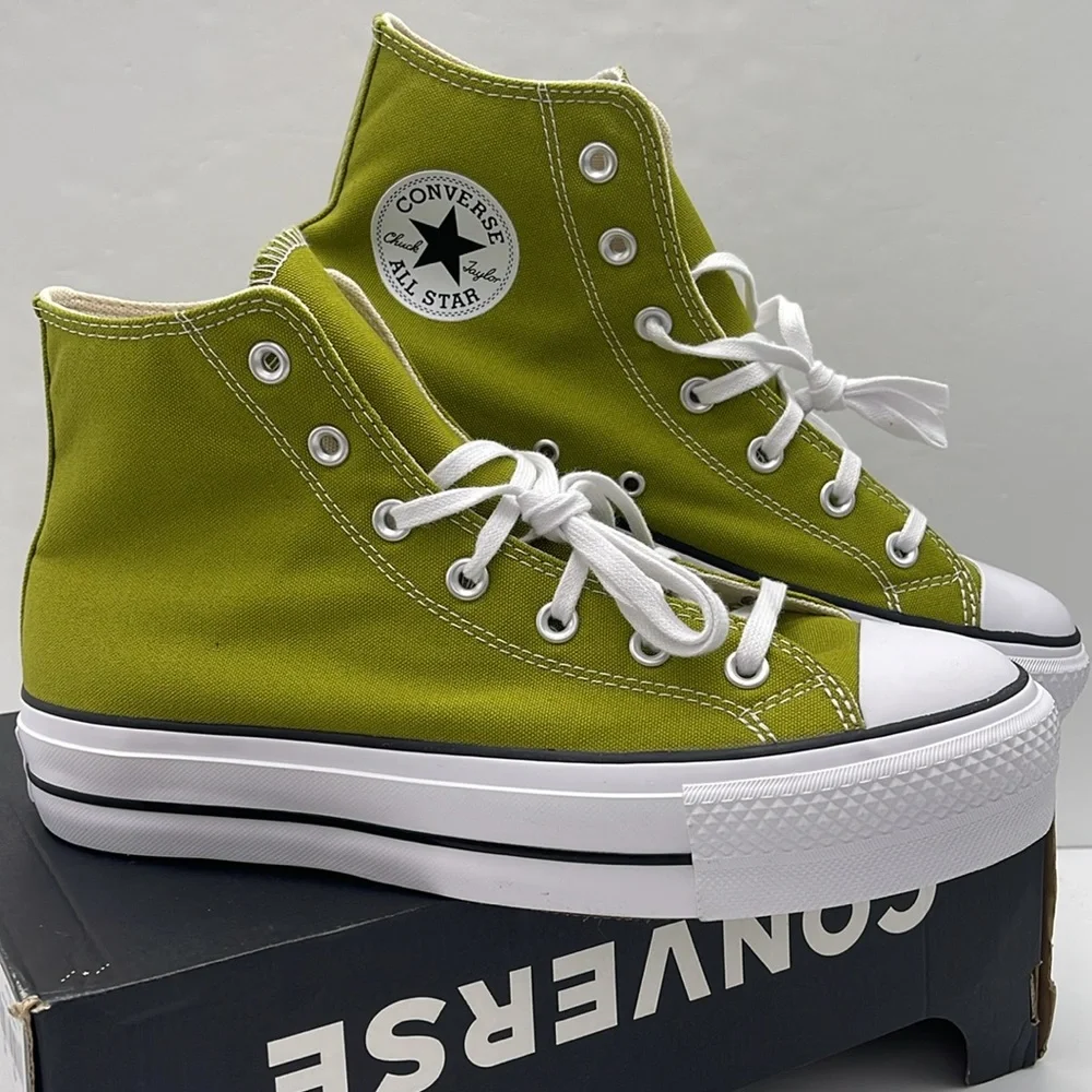 Converse WMNS High Top Platform Sneakers A08286F
CTAS LIFT HI MAGIC FOREST/WHITE - Picture 7 of 16